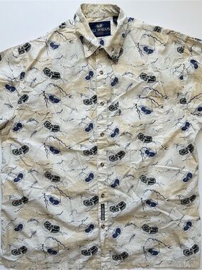 🔴WU-WEAR SHIRT SIZE 2XL WU-TANG BUTTON UP RARE 90’s RZA GZA